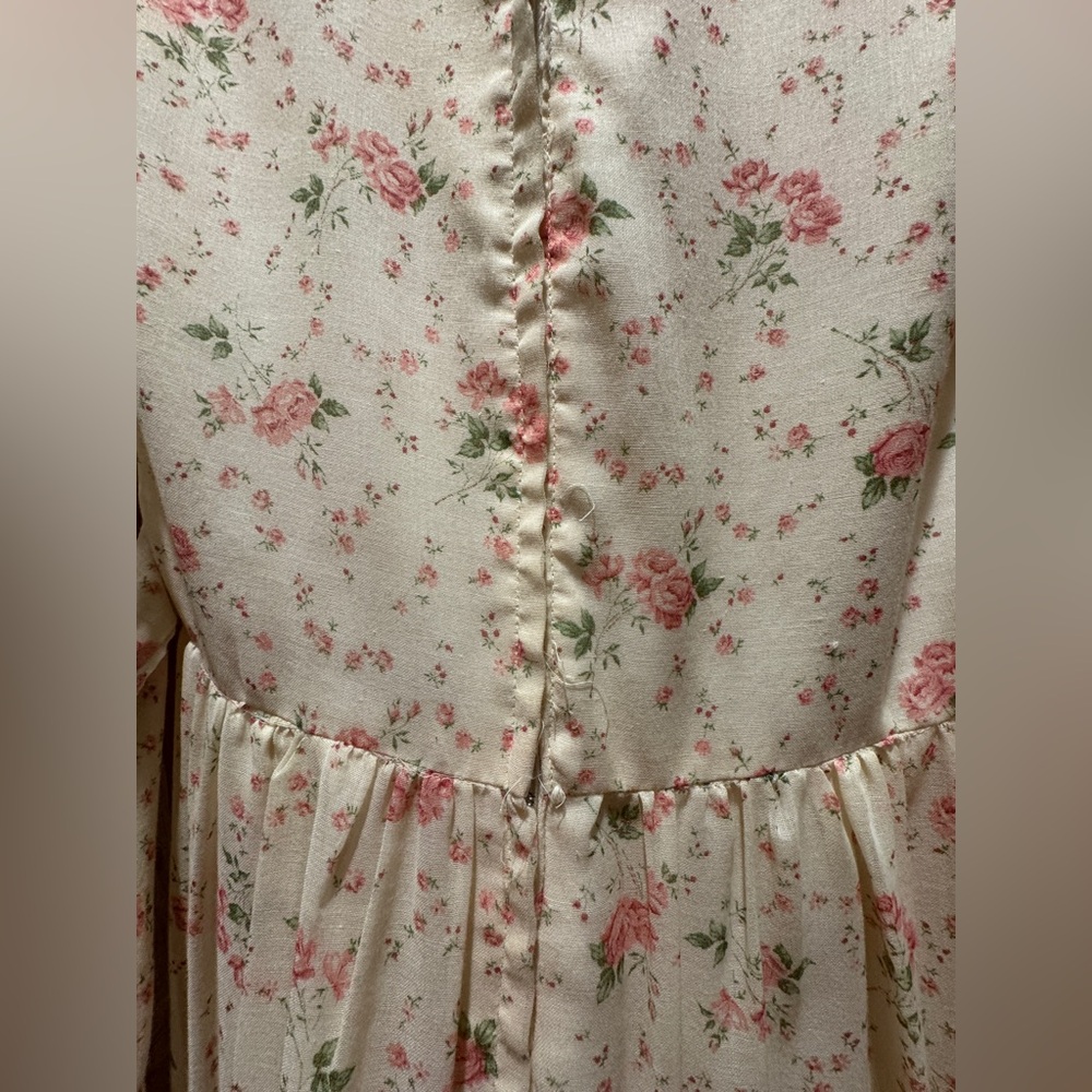 Gunne Sax Floral Lace Maxi Dress - Picture 6 of 6